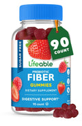 Lifeable Sugar Free Fiber Gummies for Adults | 4g | Great Tasting Fiber Supplement Gummies | Keto Friendly, Gluten Free, Vegan, Non GMO Prebiotic Fiber | for Digestive Health | 90 Gummies - FENGGESTORE20