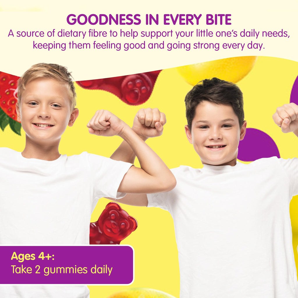 L’il Critters Fiber Daily Gummy Supplement for Kids, for Digestive Support, Berry and Lemon Flavors, 90 Gummies - FENGGESTORE20