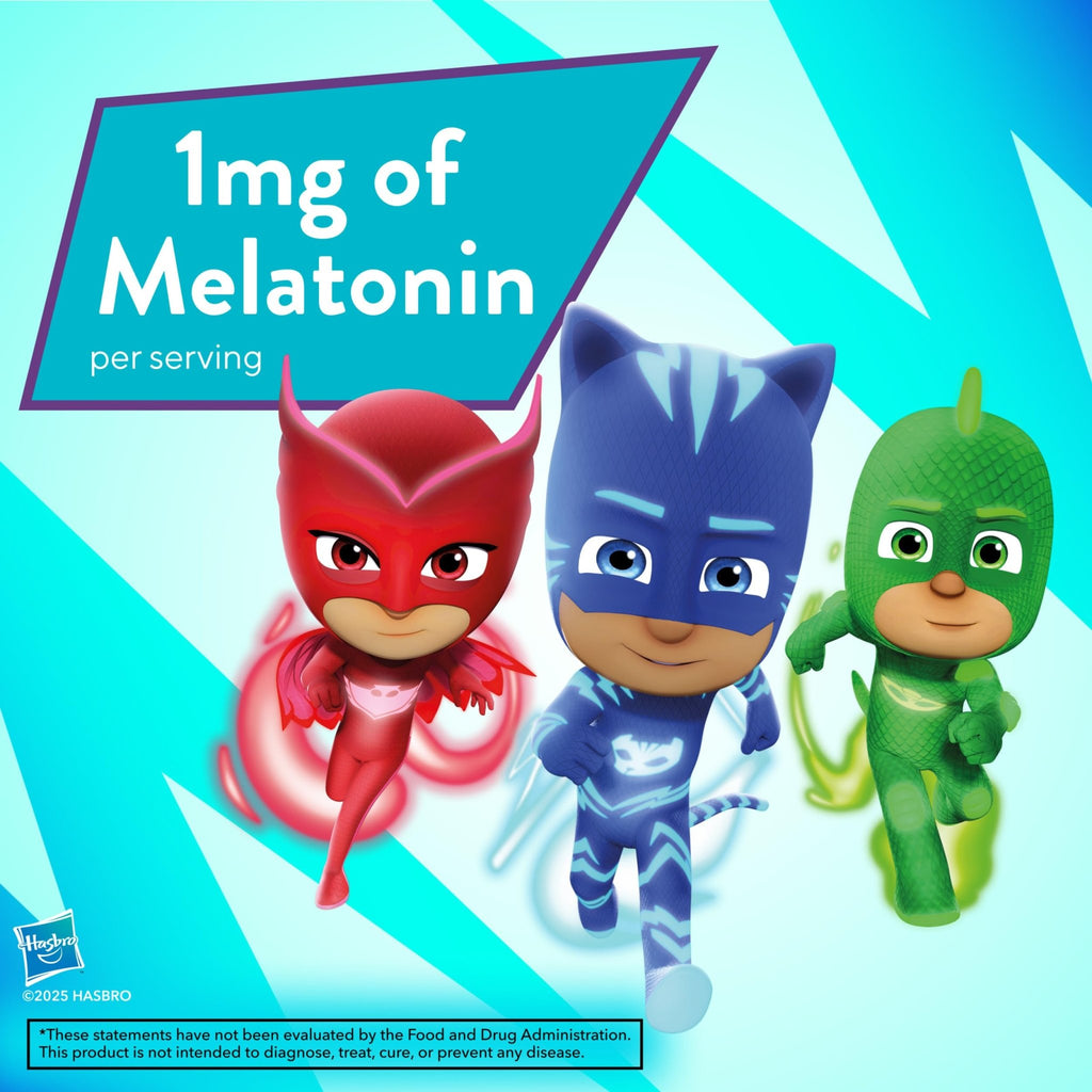L'il Critters PJ Masks Melatonin Gummy Supplements, 60 Gummies - FENGGESTORE20