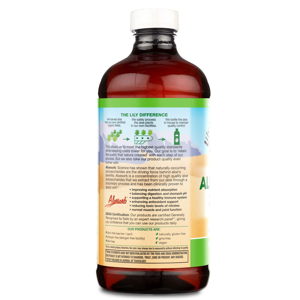 Lily of the Desert Organic Aloe Vera Juice – Inner Fillet, 16 fl oz - FENGGESTORE20