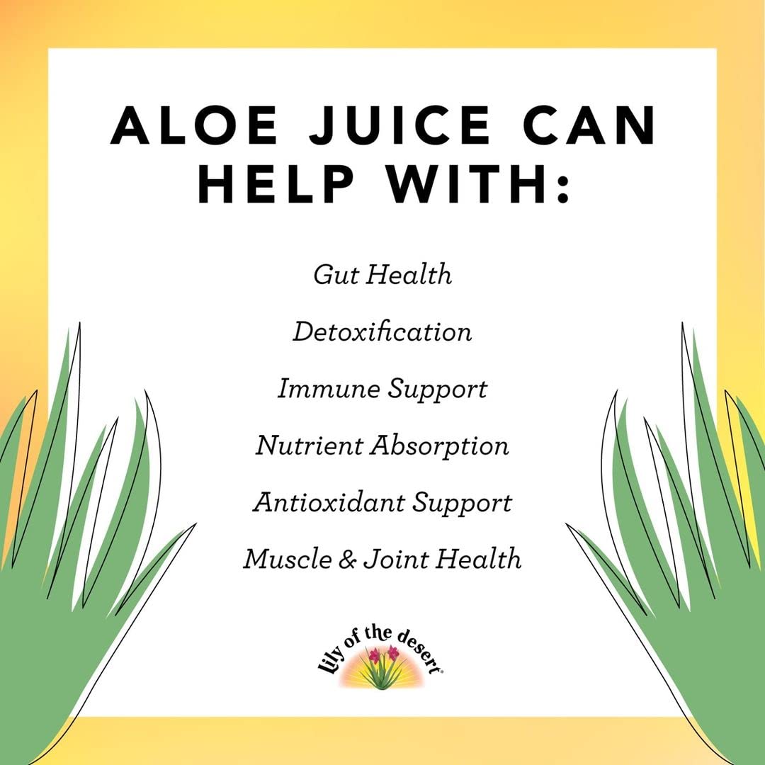 Lily of the Desert Organic Aloe Vera Juice – Inner Fillet, 16 fl oz - FENGGESTORE20