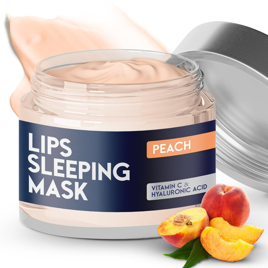 Lip Mask Overnight with Hyaluronic Acid & Collagen, Lip Sleeping Mask for Dry Cracked Lips - FENGGESTORE20