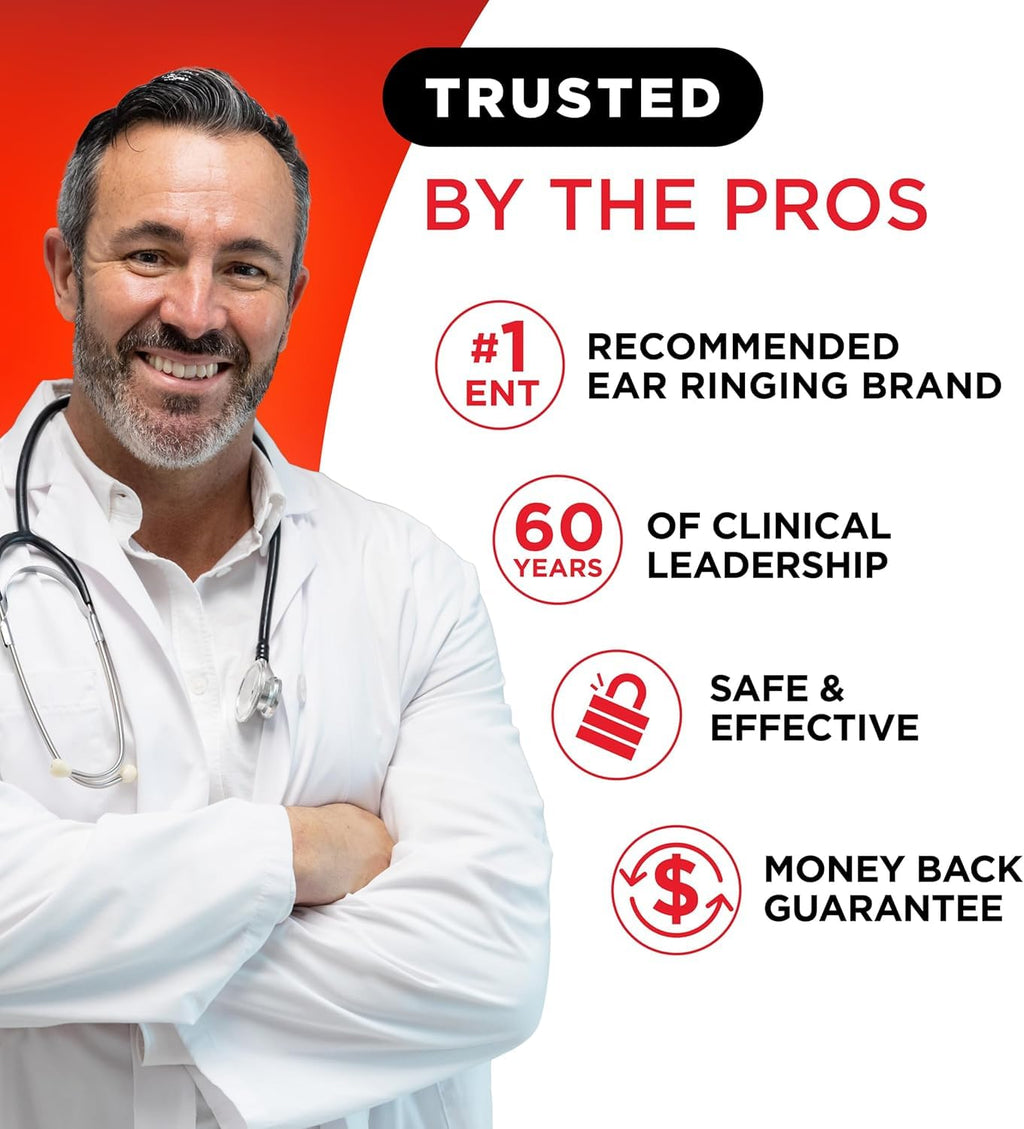 Lipo-Flavonoid Ear Ringing - Doctor-Recommended for Ringing Ears - Clinically Proven Lemon Bioflavonoid Complex with Vitamins C, B1, B2, B6, B12 - FENGGESTORE20
