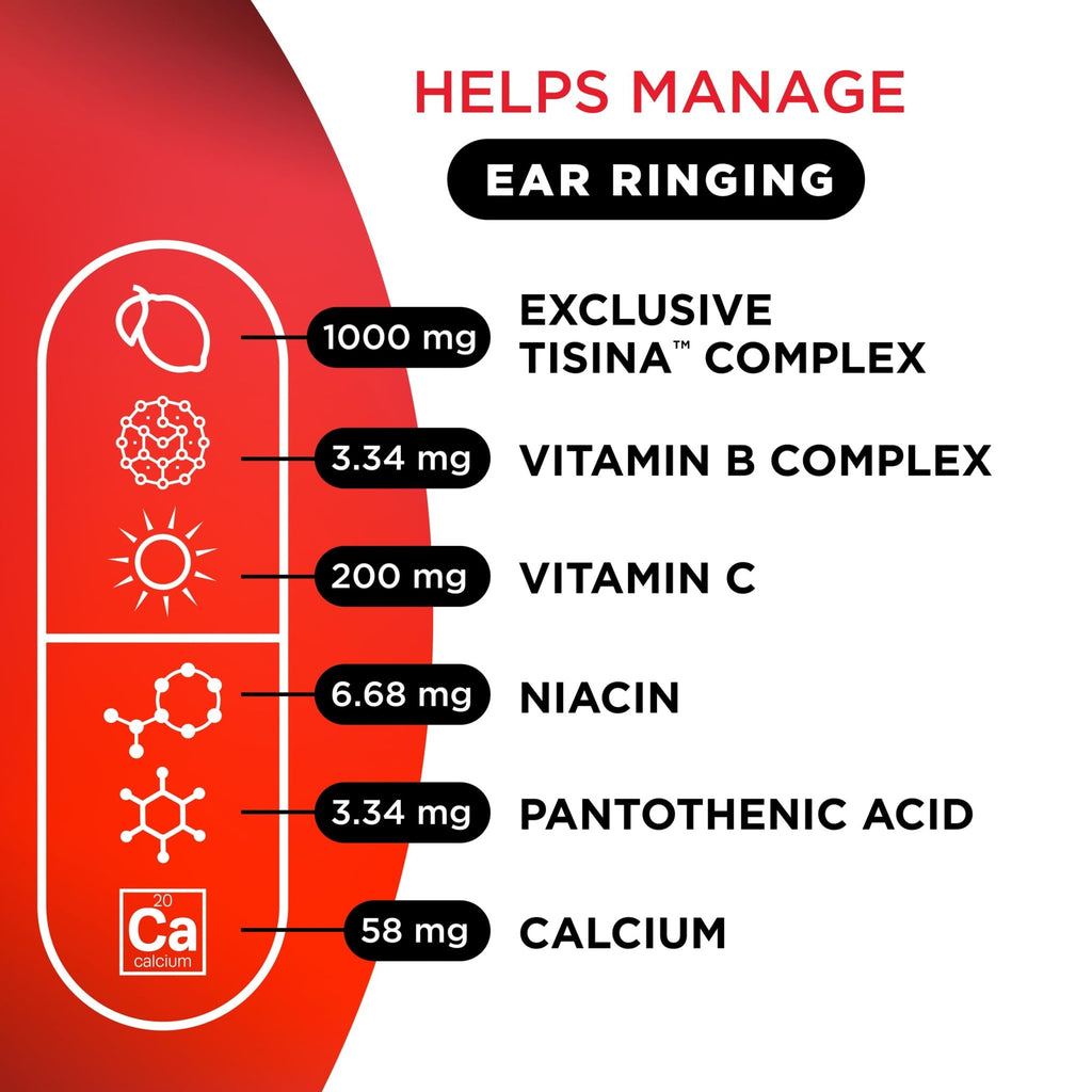 Lipo Flavonoid Ear Ringing - Doctor-Recommended for Ringing Ears – Clinically Proven Lemon Bioflavonoid Complex with Vitamins C, B1, B2, B6, B12, - FENGGESTORE20