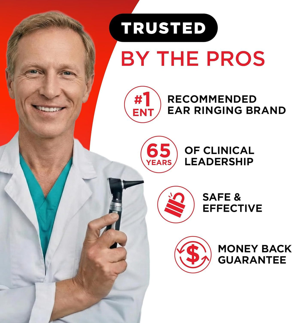 Lipo-Flavonoid Ear Ringing - Doctor-Recommended for Ringing Ears - Clinically Proven Lemon Bioflavonoid Complex with Vitamins C, B1, B2, B6, B12 - FENGGESTORE20