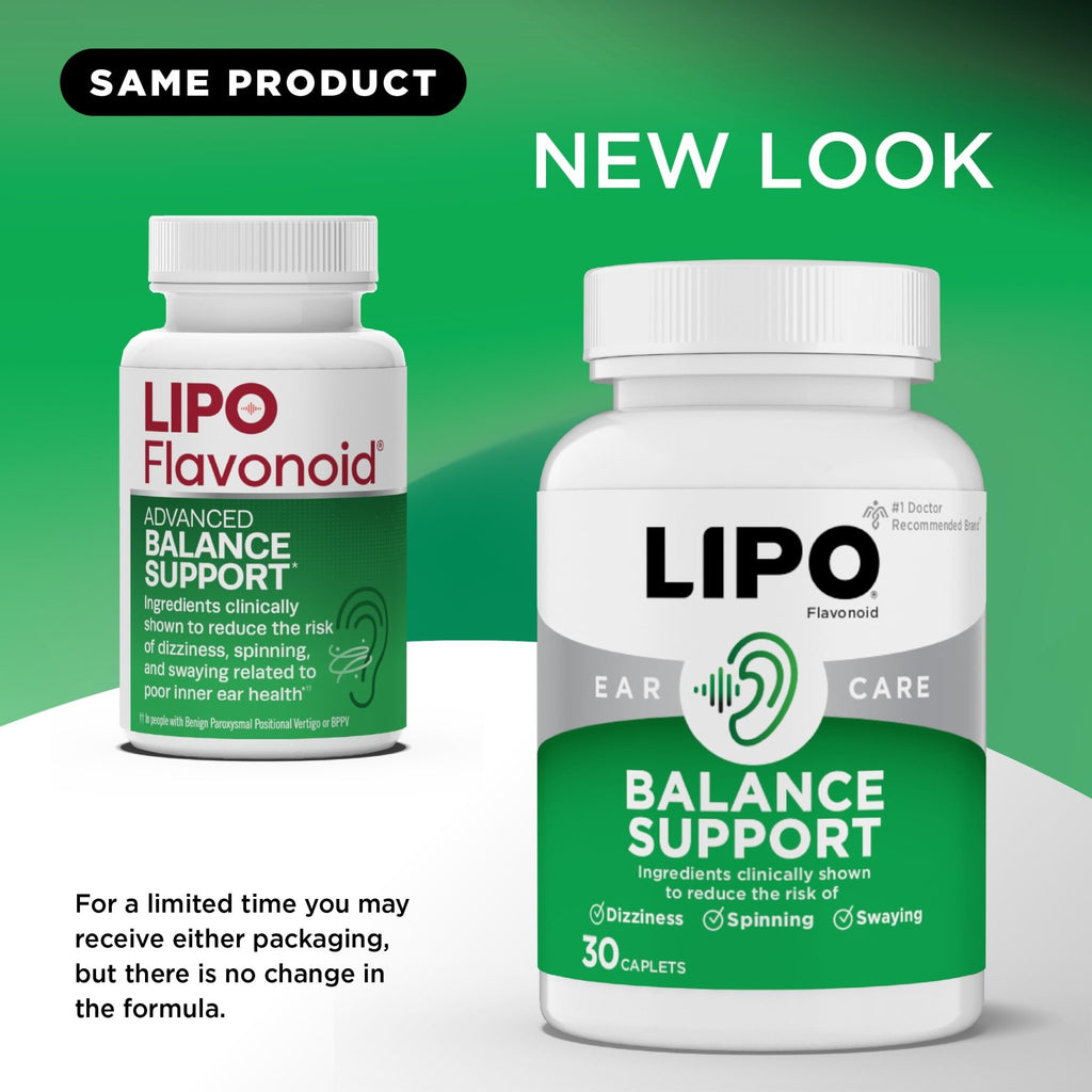 Lipo-Flavonoid for Vertigo & Dizziness Relief, Clinically Tested Formula with Ginkgo Biloba, Vitamin D, & Vitamin B Complex - FENGGESTORE20