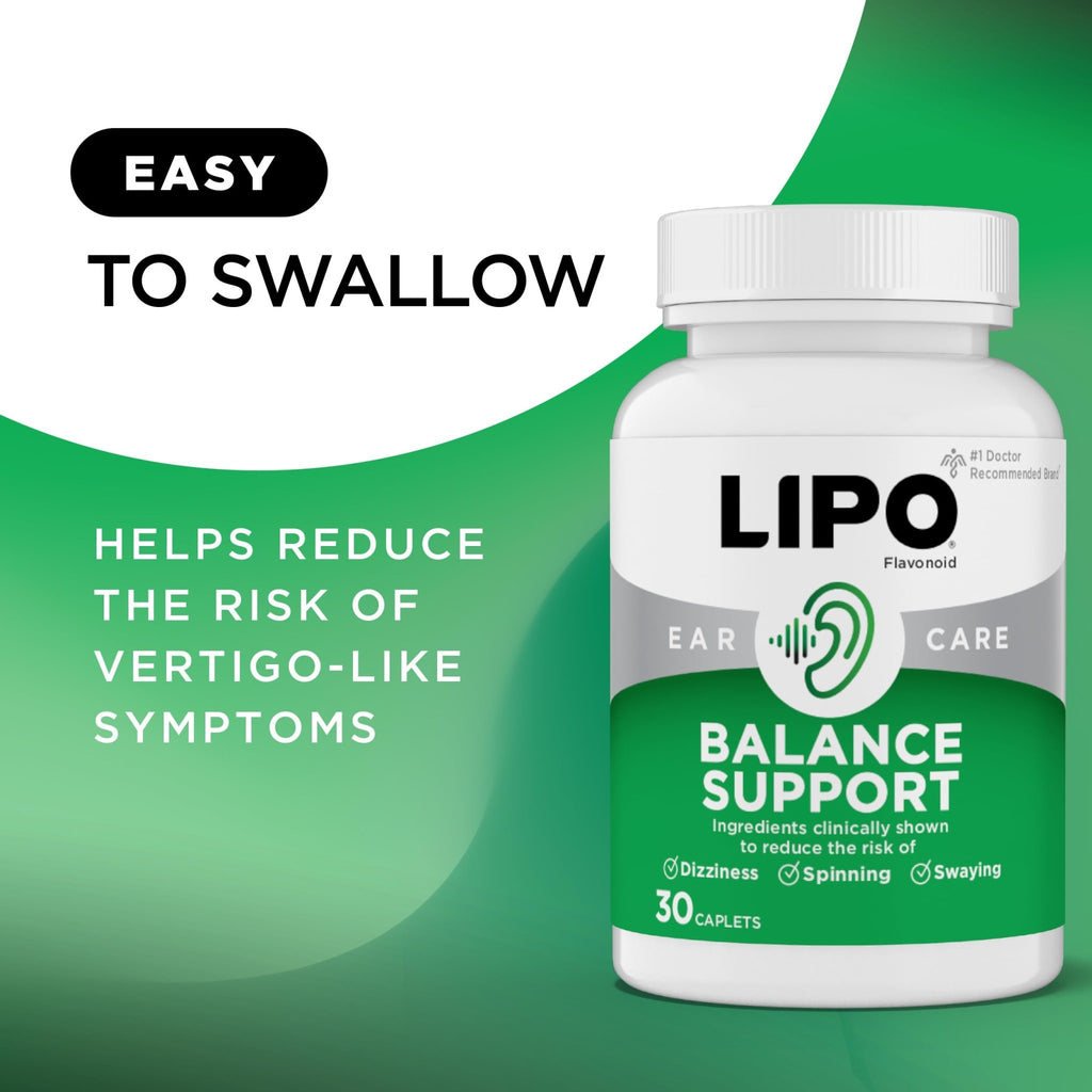 Lipo-Flavonoid for Vertigo & Dizziness Relief, Clinically Tested Formula with Ginkgo Biloba, Vitamin D, & Vitamin B Complex - FENGGESTORE20