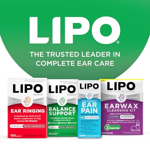 Lipo-Flavonoid for Vertigo & Dizziness Relief, Clinically Tested Formula with Ginkgo Biloba, Vitamin D, & Vitamin B Complex - FENGGESTORE20