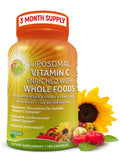 Liposomal Vitamin C Capsules - 1500mg - Made with Organic Acerola Cherries & Camu Camu, High Potency Vitamin C Liposomal - Immune Support Supplement - FENGGESTORE20