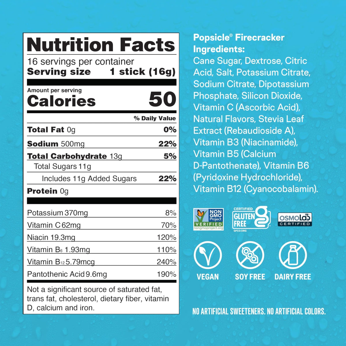 Liquid I.V.® Hydration Multiplier - Popsicle Firecracker | Electrolyte Powder Drink Mix | 1 Pack (16 Servings) - FENGGESTORE20