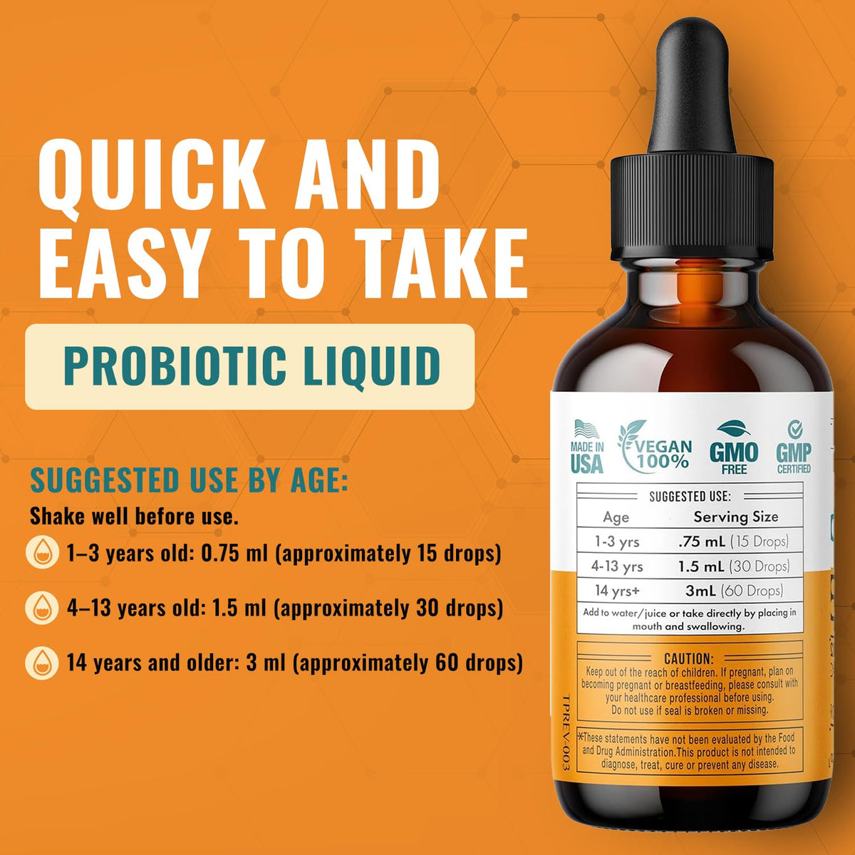 Liquid Probiotic for Women, Men, Kids, Toddler Probiotic: USDA Organic Probiotics, Vegan Probiotic Liquid & Alfalfa Blend + Acidophilus for Gut Health, - FENGGESTORE20