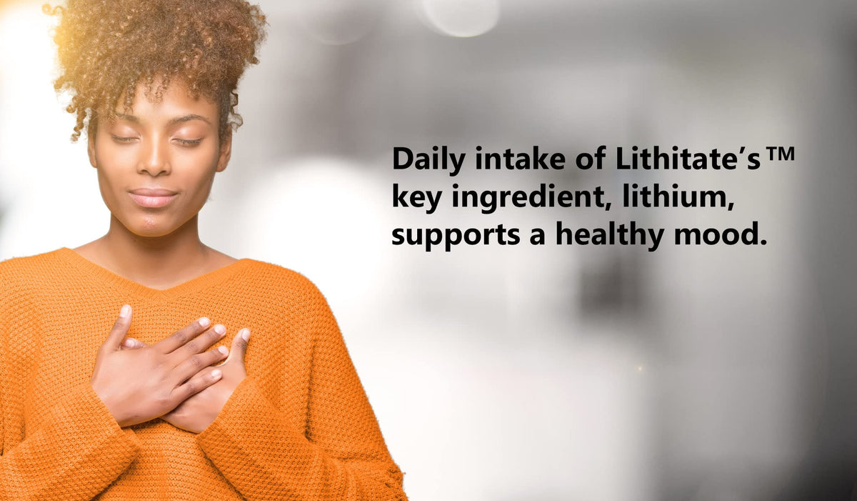 lithitate Lithium Aspartate 10mg | Supports Cognitive Function & Brain Health with Aging | NSF Certified | Promotes Mental Clarity, Healthy Mood & Longevity - FENGGESTORE20