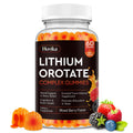 Lithium Orotate 5mg 10mg Gummies Lithium Supplements with Vitamin B, Magnesium & Selenium for Mood Support, Stress Relief, Brain Health, Non-GMO, Vegan, Gluten Free - FENGGESTORE20
