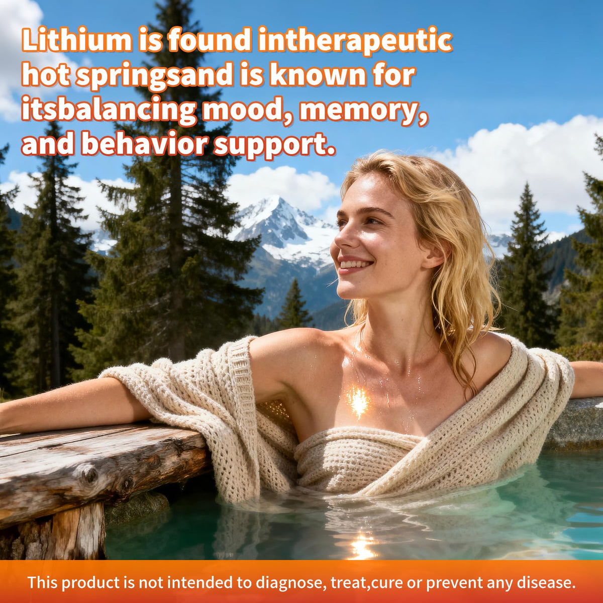 Lithium Orotate 5mg 10mg Gummies Lithium Supplements with Vitamin B, Magnesium & Selenium for Mood Support, Stress Relief, Brain Health, Non-GMO, Vegan, Gluten Free - FENGGESTORE20