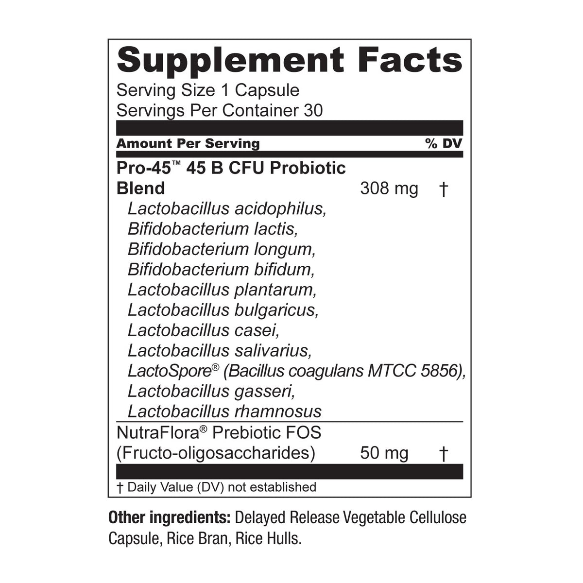 Live Conscious PRO45 Probiotics for Women & Men: Comprehensive Formula, 45 Billion CFU, 11 Strains, Dairy Free - w/Prebiotics and Probiotics - FENGGESTORE20