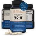 Live Conscious PRO45 Probiotics for Women & Men: Comprehensive Formula, 45 Billion CFU, 11 Strains, Dairy Free - w/Prebiotics and Probiotics - FENGGESTORE20