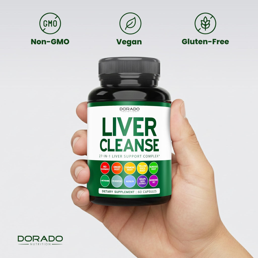 Liver Cleanse Detox & Repair (27 in 1 Formula - Milk Thistle, Dandelion Root, Turmeric, Artichoke Extract & More) - Detox Cleanse Supplement, - FENGGESTORE20