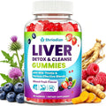 Liver Detox Cleanse & Repair Gummies - 2000mg Milk Thistle Liver Detox Gummies, 23-in-1 Herbal with Dandelion Root, Glutathione & Turmeric- Liver Support - FENGGESTORE20
