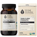 Living Alchemy Gut Health Supplements for Men & Women - Your Flora Probiotic Professional Digestion Supplement with Fermented Soybean, Prebiotics, - FENGGESTORE20