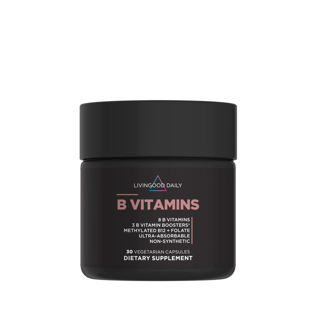 Livingood Daily Vitamin B Complex Capsules for Men and Women, Methylated B12 & Folate, 11 Active Forms Including B1 B2 B3 B5 B6 & Biotin, Gluten Free - FENGGESTORE20
