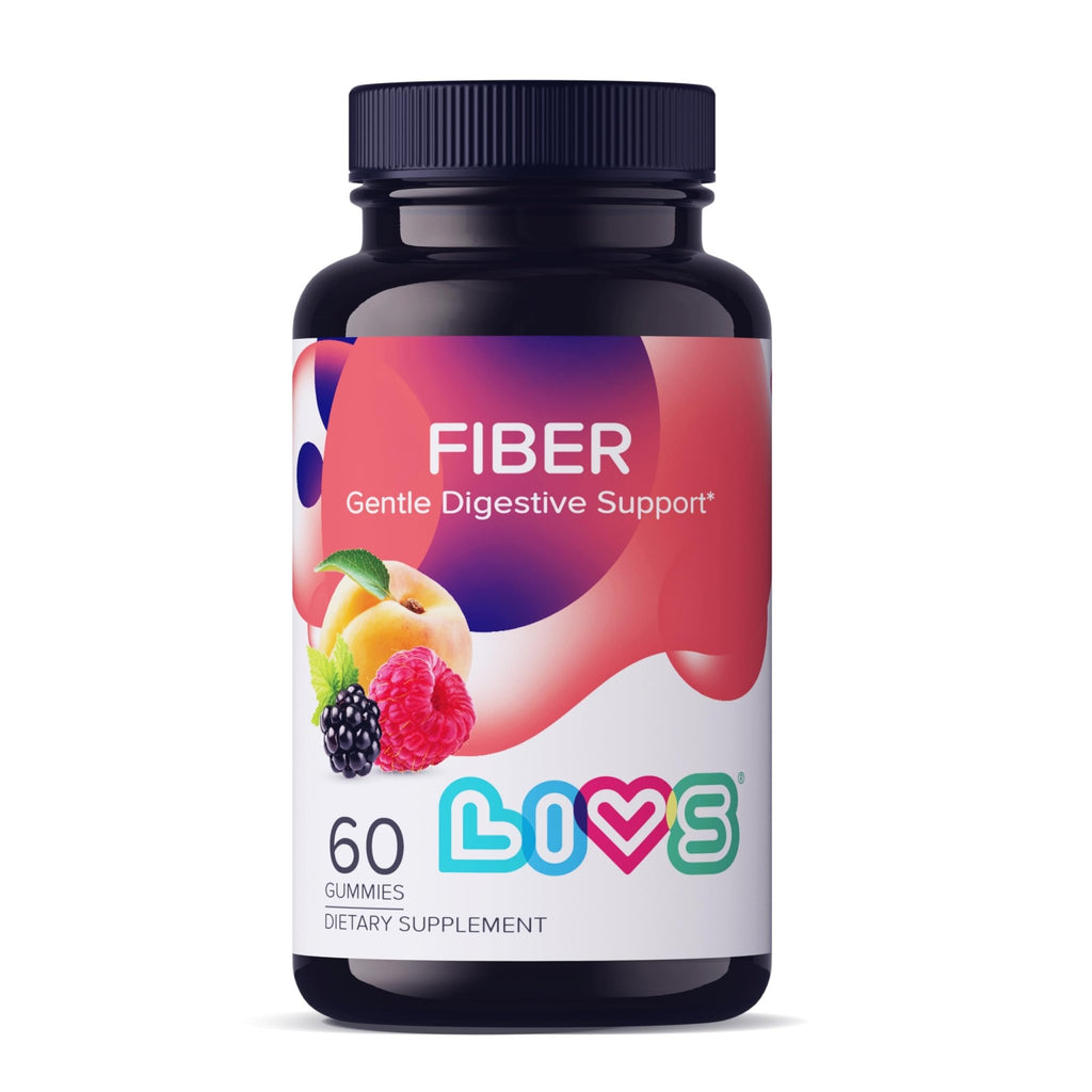 LIVS Fiber Gummies for Adults – Promote Digestive Support & Regularity | Gut Health & Smooth Digestion | Plant-Based Prebiotic | Non-GMO Fiber Supplement - FENGGESTORE20