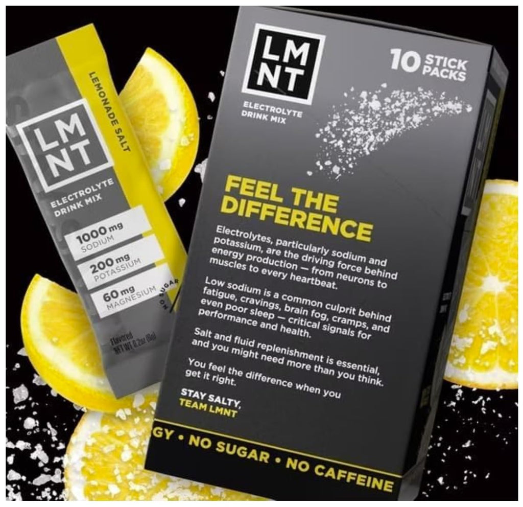 LMNTS Lemonade Zero-Sugar Electrolytes Drinks - 10ct/2.1oz - FENGGESTORE20