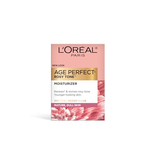 L'Oreal Paris Age Perfect Rosy Tone Anti-Sagging Face Moisturizer, Renew & Revive Healthy Tone, 1.7 oz (Packaging May Vary) - FENGGESTORE20