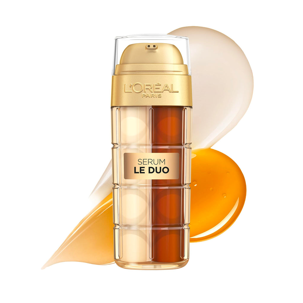 L'Oreal Paris Age Perfect Serum Le Duo, Brightening, Firming and Anti-Aging Serum for Face with Collagen Peptide - FENGGESTORE20