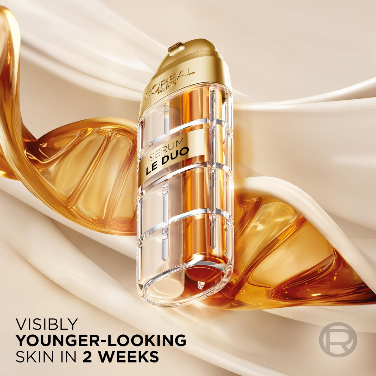 L'Oreal Paris Age Perfect Serum Le Duo, Brightening, Firming and Anti-Aging Serum for Face with Collagen Peptide - FENGGESTORE20
