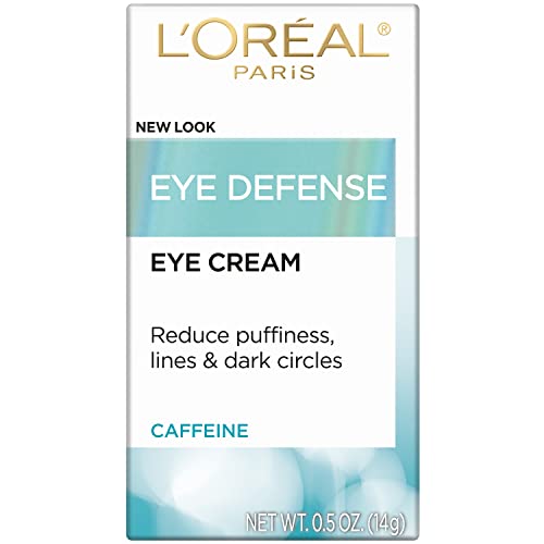 L'Oreal Paris Dermo-Expertise Eye Defense Eye Cream with Caffeine and Hyaluronic Acid 0.5 oz - FENGGESTORE20
