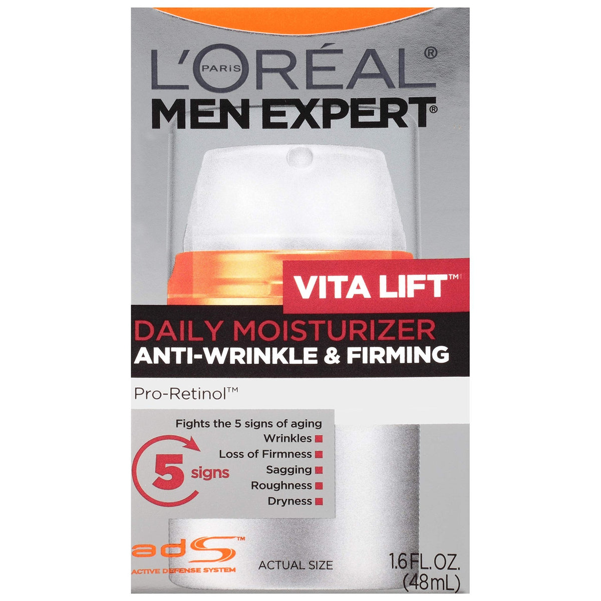 L'Oreal Paris Men Expert Vitalift Anti-Wrinkle & Firming Face Moisturizer with Pro-Retinol, 1.6 oz - FENGGESTORE20