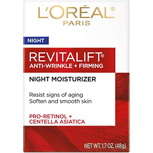 L'Oreal Paris Revitalift Anti-Wrinkle and Firming Face Night Cream, Pro Retinol 1.7 oz - FENGGESTORE20