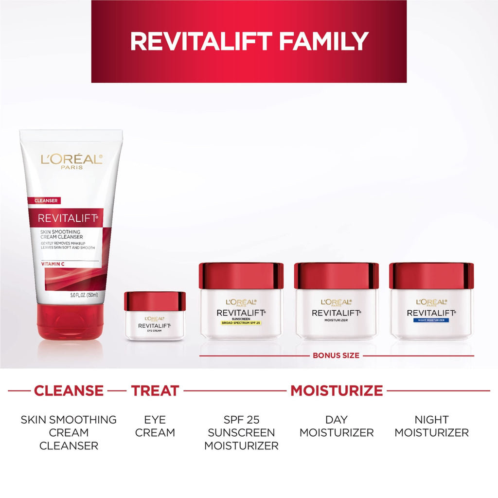 L'Oreal Paris Revitalift Anti-Wrinkle and Firming Face Night Cream, Pro Retinol 1.7 oz - FENGGESTORE20