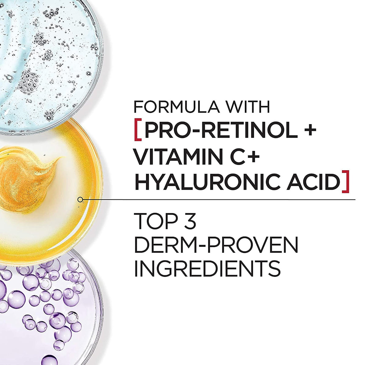 L'Oreal Paris Revitalift Triple Power Anti-Aging Eye Cream, Pro Retinol, Hyaluronic Acid & Vitamin C - FENGGESTORE20