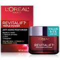 L'Oreal Paris Revitalift Triple Power Anti-Aging Face Moisturizer, Pro Retinol, Hyaluronic Acid & Vitamin C, Reduce Wrinkles 2.55 Oz - FENGGESTORE20