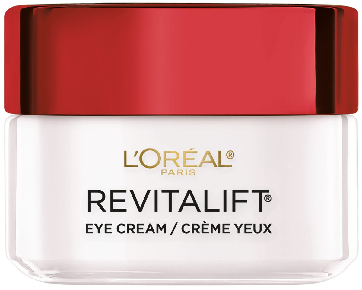 L'Oreal Paris Skincare Revitalift Anti-Wrinkle and Firming Eye Cream with Pro Retinol, Treatment to Reduce Dark Circles, Fragrance Free, 0.5 oz. - FENGGESTORE20