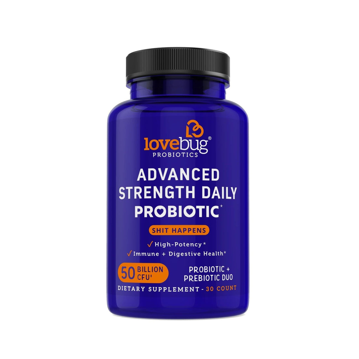 LOVEBUG Award Winning Maximum Strength | Rebuild & Restore Immune and Digestive Microbiome | 10 Clinically Studied Strains for Constipation - FENGGESTORE20