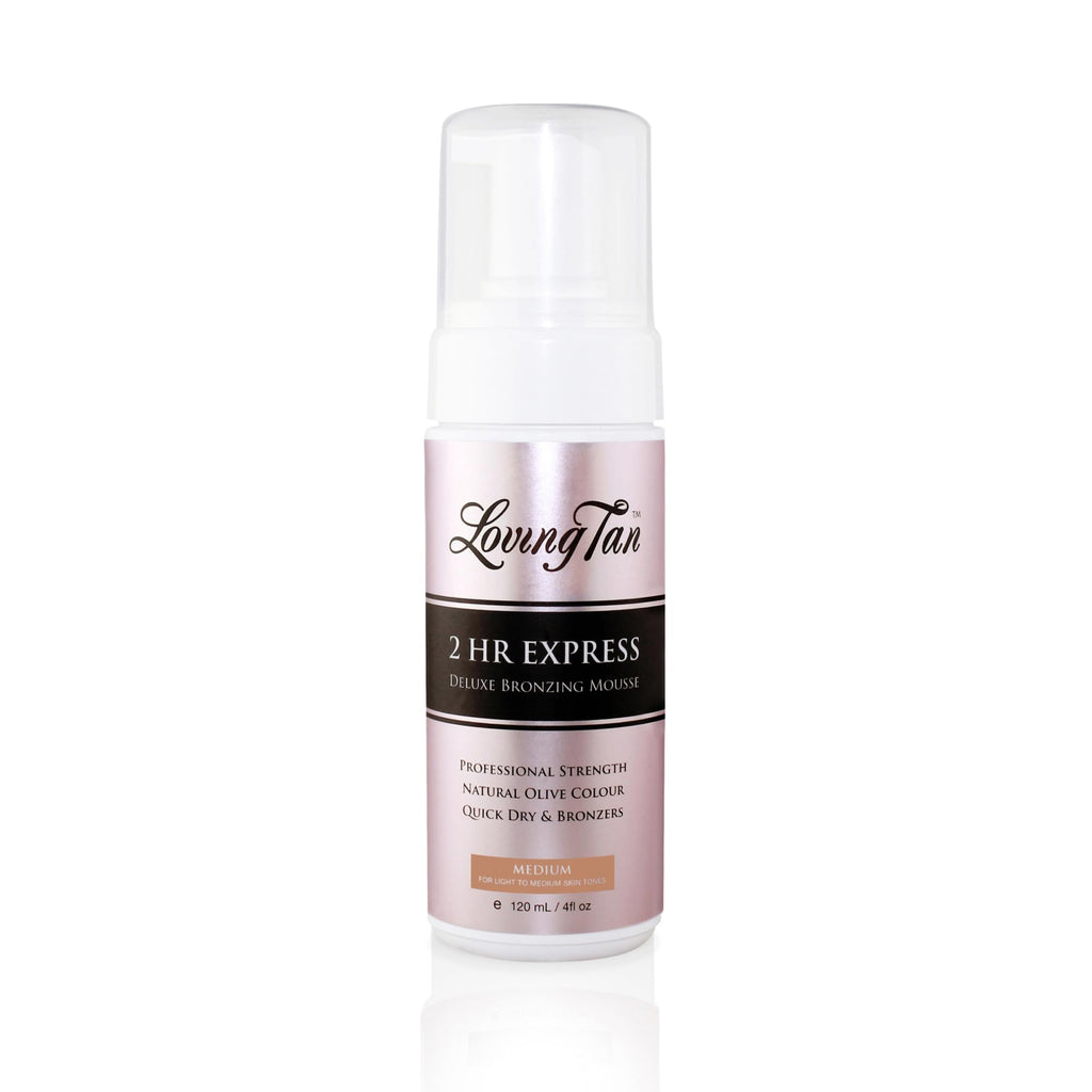 Loving Tan 2 HR Express Self Tanning Mousse, Medium - Streak Free, Natural, Professional Quality - 5+ Sunless Self Tanner Applications per Bottle - FENGGESTORE20