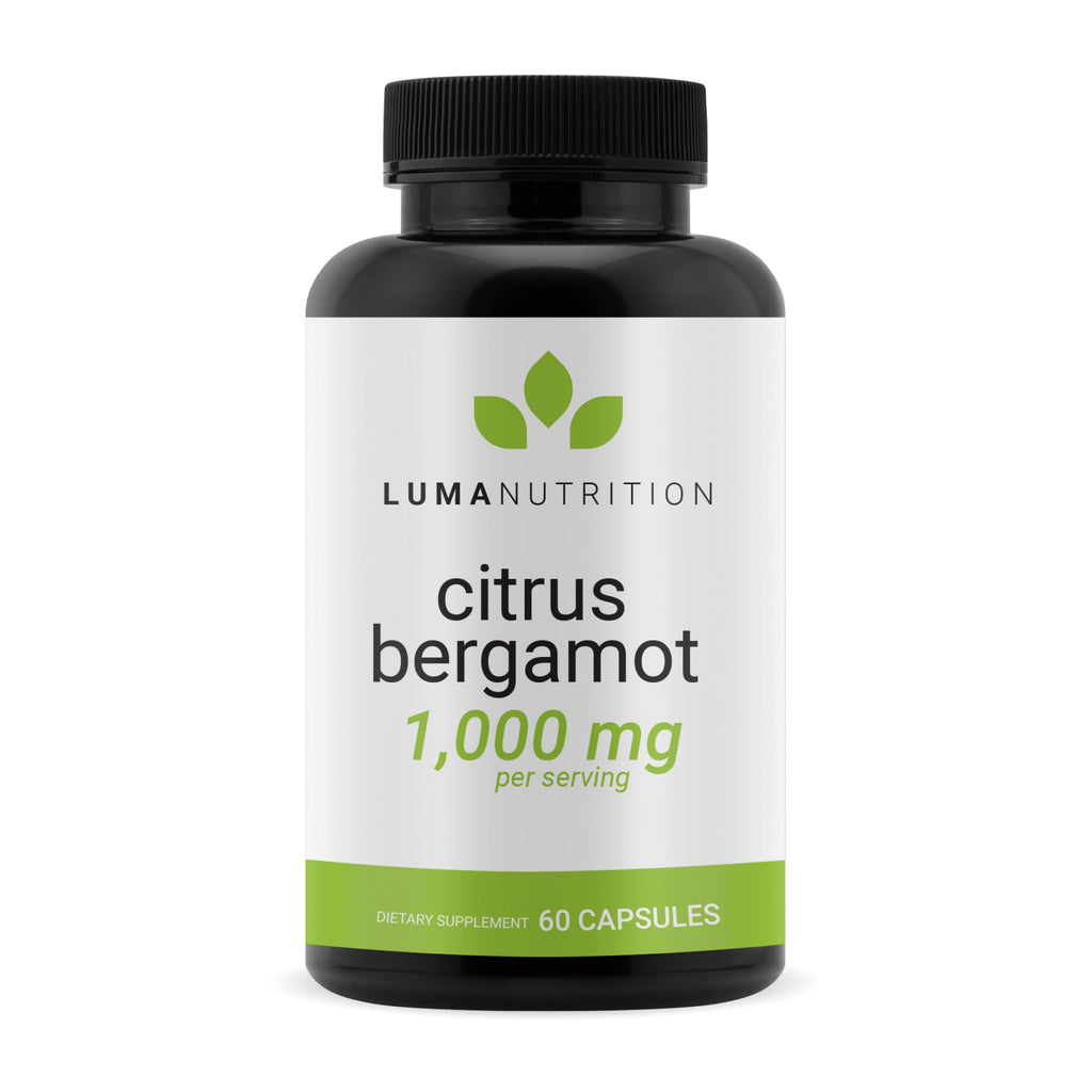 Luma Nutrition Citrus Bergamot 1000mg Per Serving - Citrus Bergamot Supplement - Heart Health Support - Made in the USA - Veteran Owned - 60 Capsules, 30 Servings - FENGGESTORE20