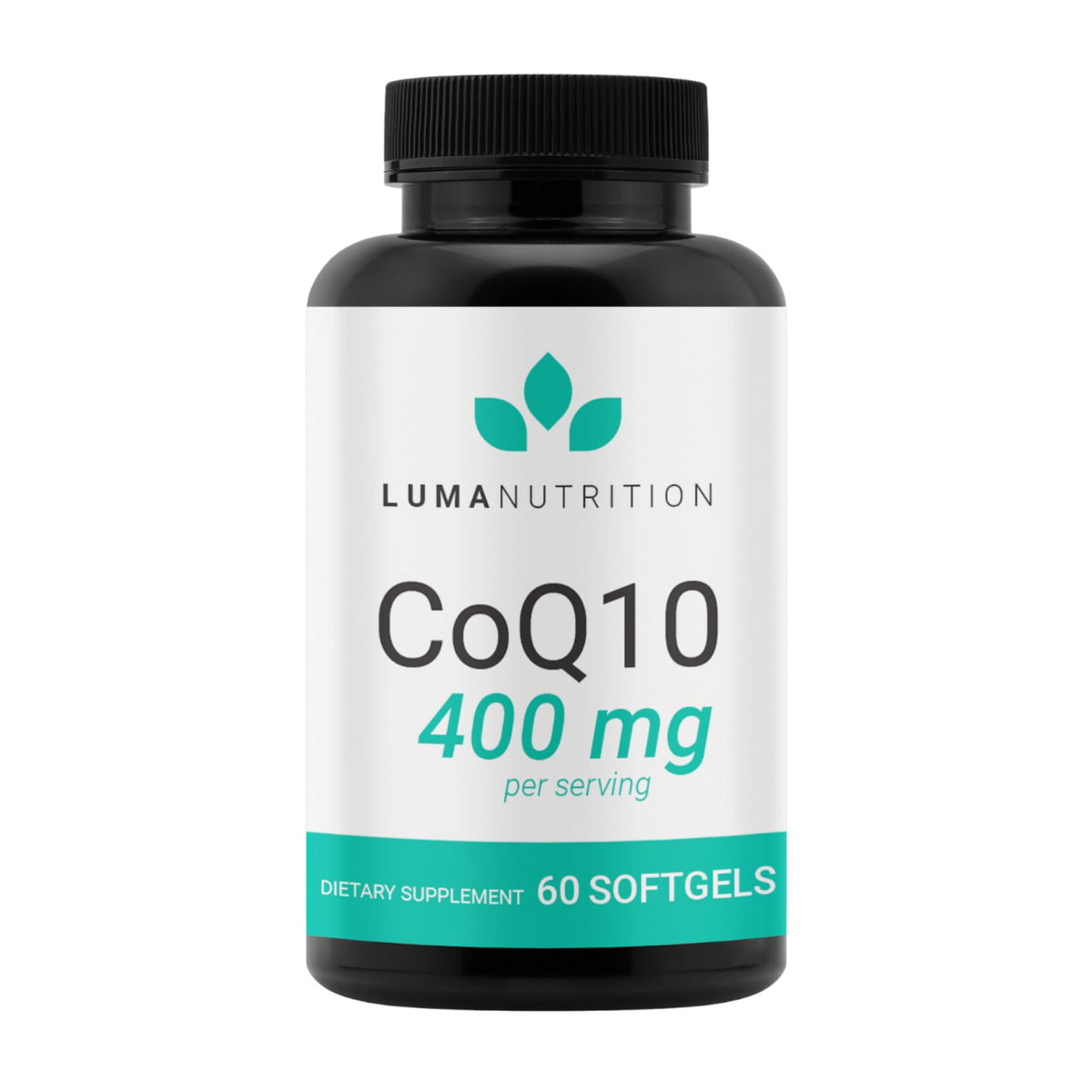 Luma Nutrition CoQ10 400mg Softgels - High-Absorption Coenzyme Q10 - Co Q-10 200mg / 400mg Per Serving - Heart Health - 60 Liquid Softgels - FENGGESTORE20