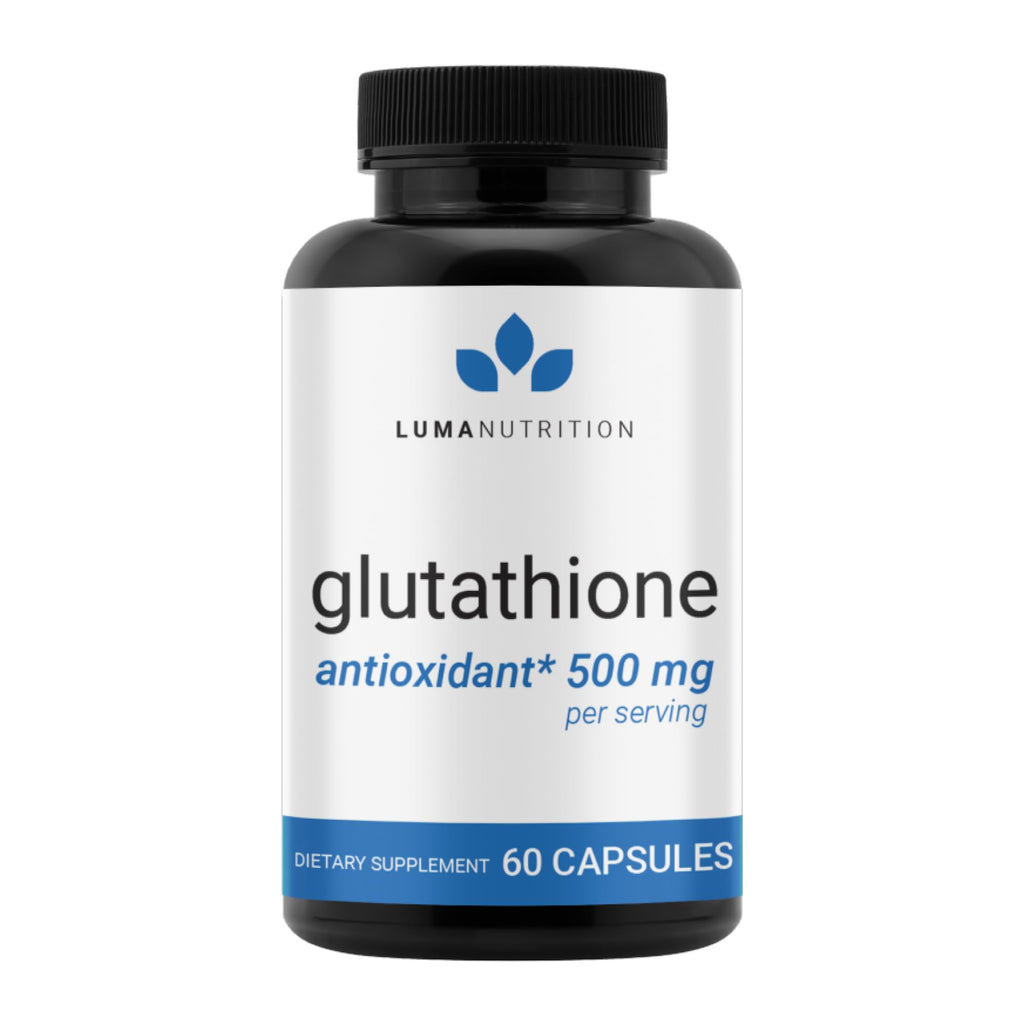 Luma Nutrition Premium Glutathione Supplement - 500mg - L-Glutathione - Antioxidant Support - FENGGESTORE20