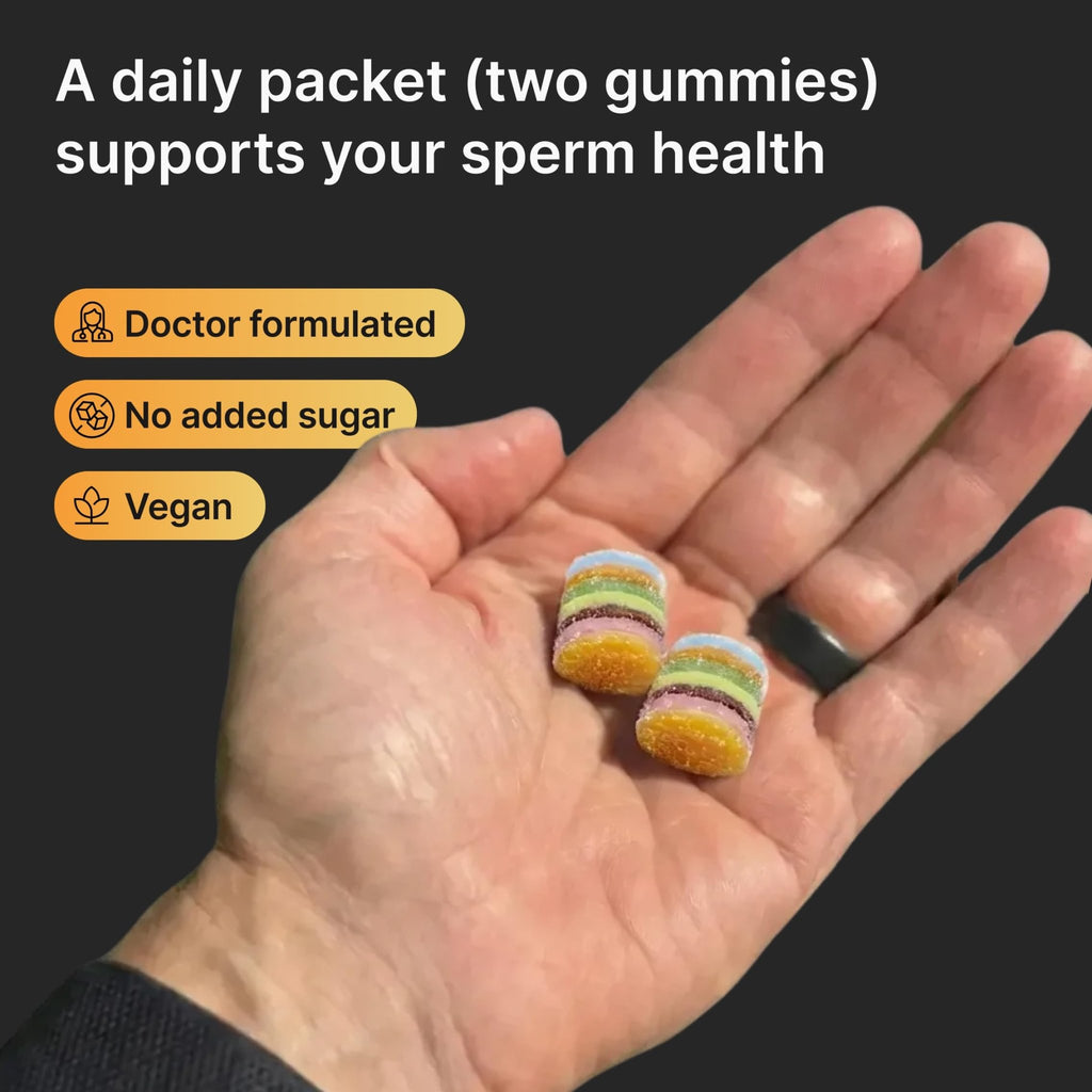Luminary Vitamins Create for Men | IVF-Doctor Formulated Male Fertility Gummies | 300 mg CoQ10, 900 mg L-Carnitine, 10 mg Lycopene | Supports Sperm Health | Vegan & No Added Sugar (28 Day Supply) - FENGGESTORE20