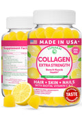 Lunakai USA Made Collagen Peptides Gummies - 200mg Non-GMO Anti-Aging Formula with Biotin, Zinc, Vitamins C - FENGGESTORE20