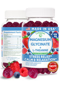 Lunakai USA Made Magnesium Glycinate Gummies 426mg with L-Theanine – Calm, Sleep, Stress Relief for Adults & Kids, Non-GMO, Vegan, 60ct - FENGGESTORE20