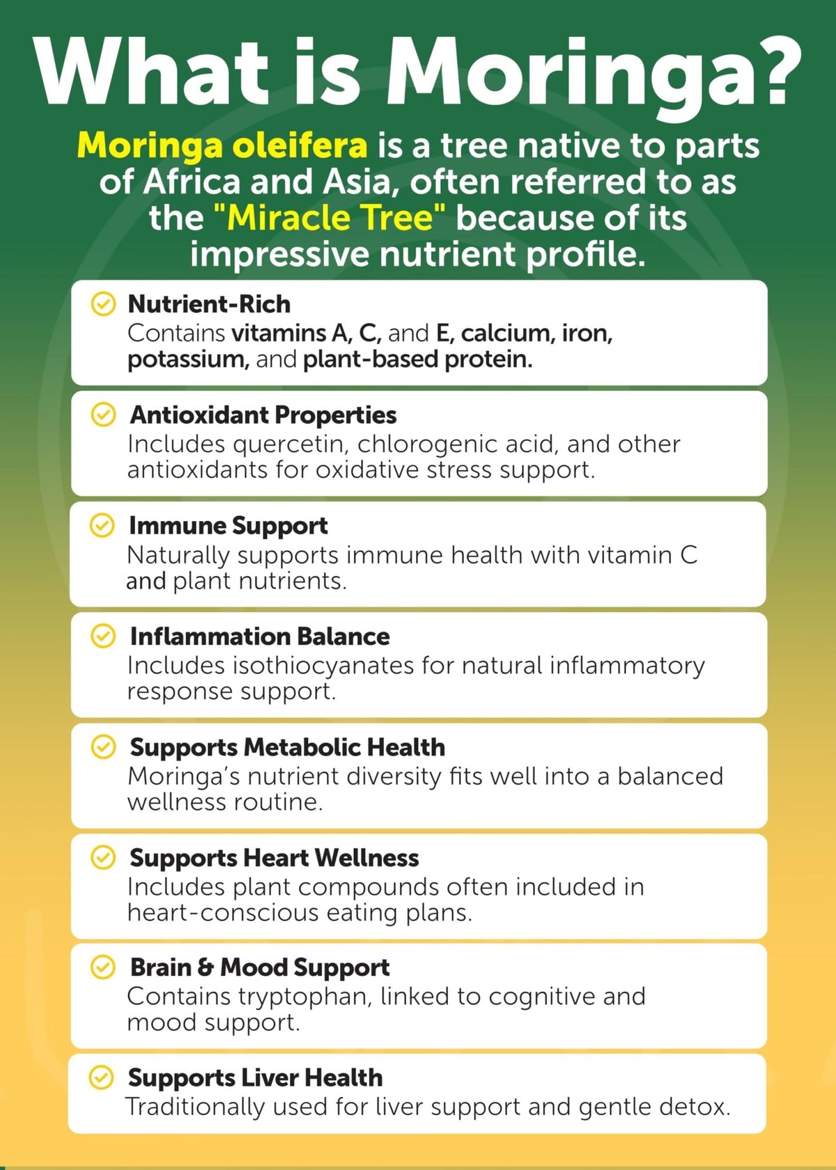 Lunakai USA Made Pure Moringa Capsules – Advanced Moringa Leaf Extract Supplement with Ashwagandha, Boswellia, Ginseng & Turmeric, 60ct - FENGGESTORE20
