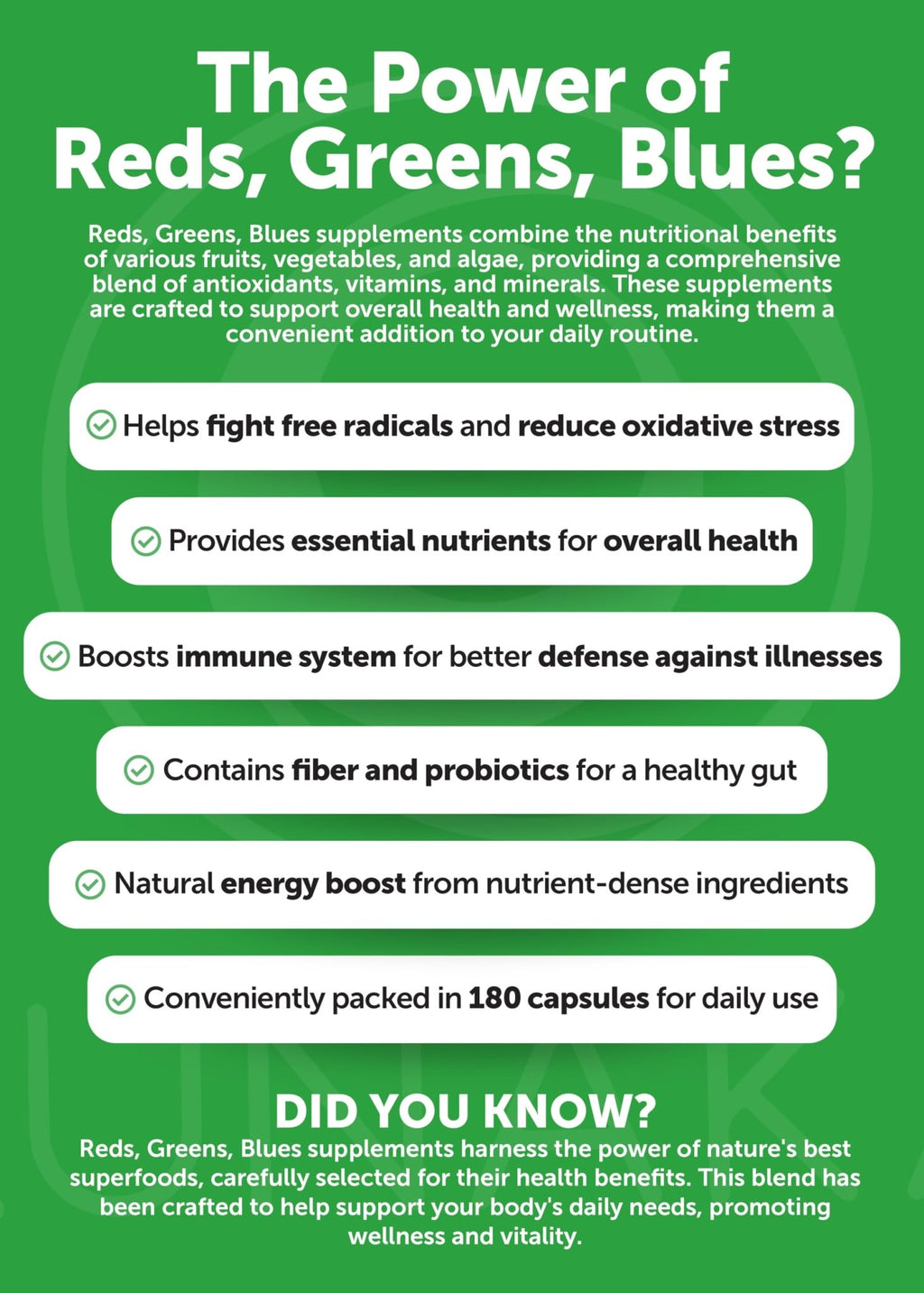 Lunakai USA Made Superfood Fruits & Veggies Supplement - All-in-One with 4 Blends & Scented Capsules, 180ct Super Veggie Capsules for Adults - FENGGESTORE20