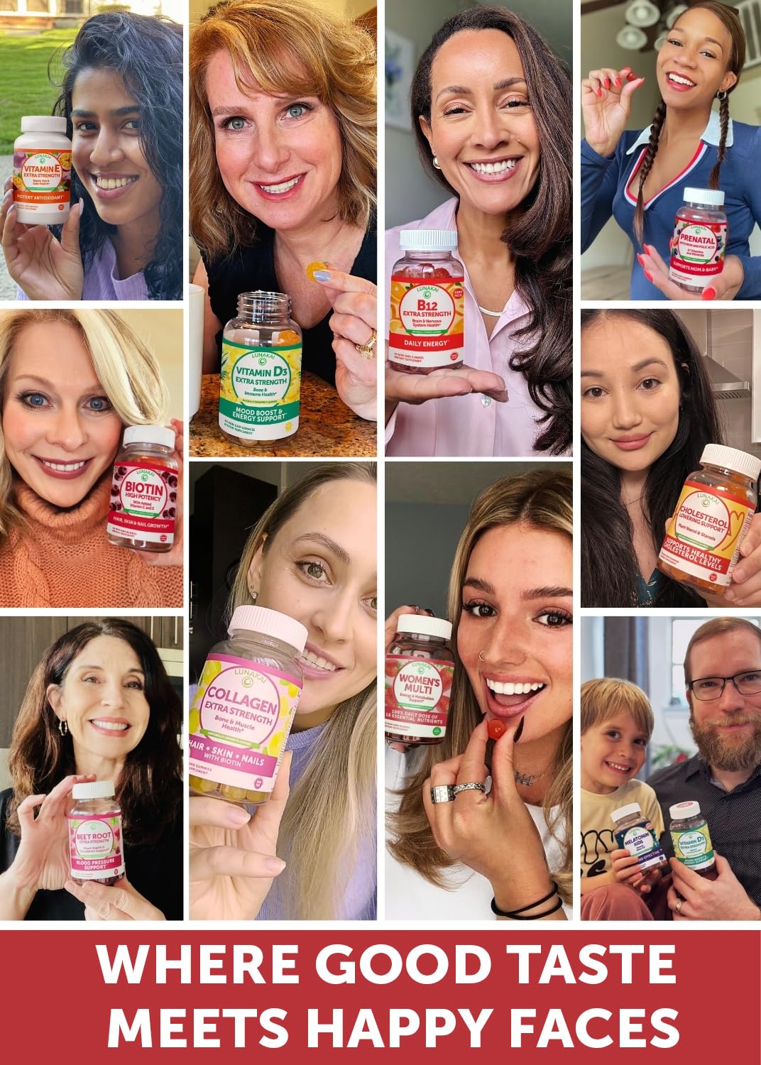 Lunakai USA Made Vitamin B12 Gummies 3000mcg, B12 Vitamins for Energy, Brain & Metabolism Support, Methylcobalamin for Adults, Women & Men, - FENGGESTORE20