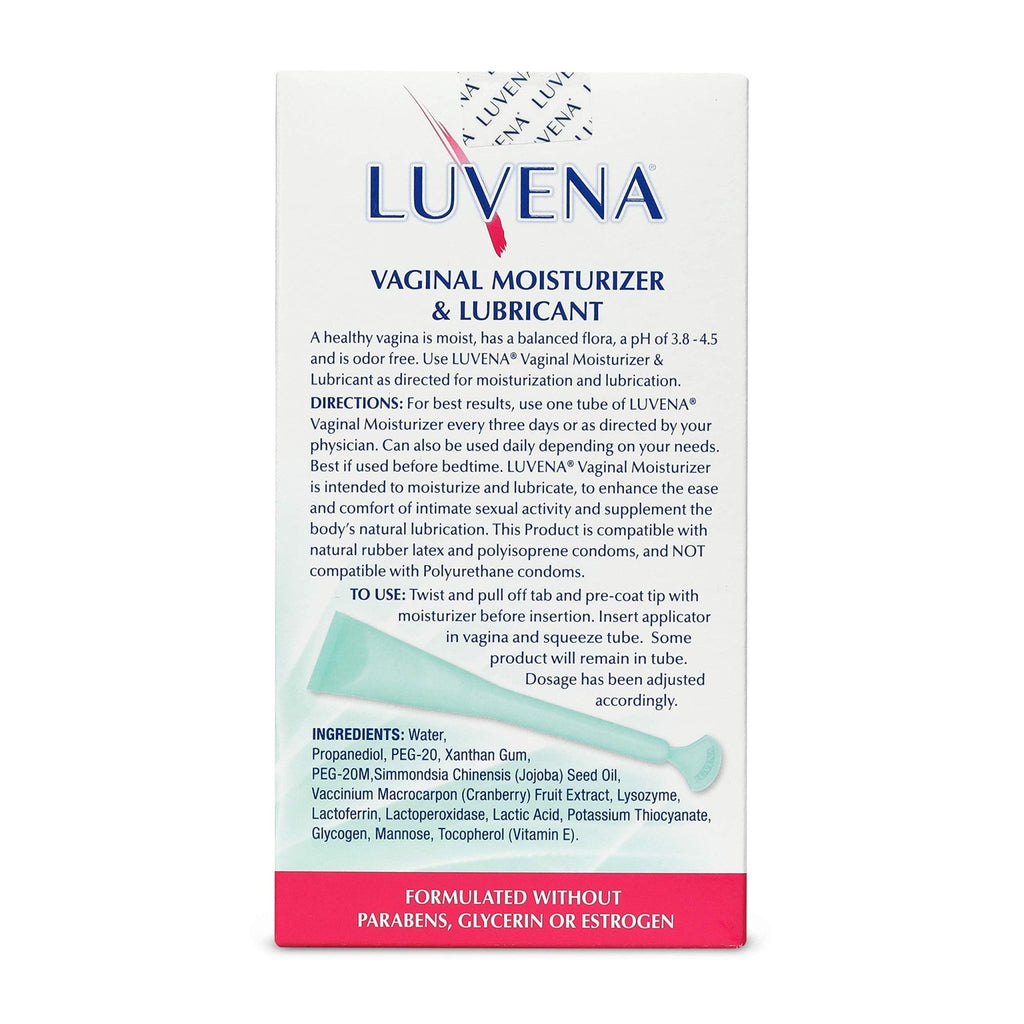 LUVENA Vaginal Moisturizer for Women, Long-Lasting, Intimate Care, Feminine Hydration, Menopause Support, Relieve Dryness & Irritation, Pre-Filled Applicators, pH Balanced, Water-Based, 30g (1 pack) - FENGGESTORE20