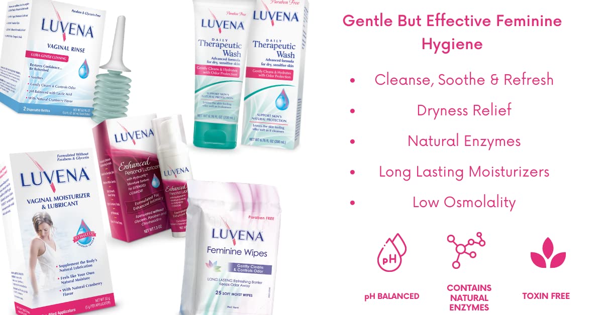 LUVENA Vaginal Moisturizer for Women, Long-Lasting, Intimate Care, Feminine Hydration, Menopause Support, Relieve Dryness & Irritation, Pre-Filled Applicators, pH Balanced, Water-Based, 30g (1 pack) - FENGGESTORE20