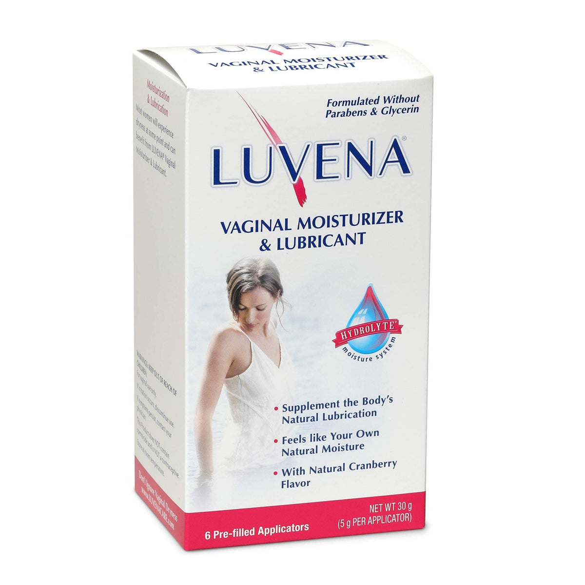 LUVENA Vaginal Moisturizer for Women, Long-Lasting, Intimate Care, Feminine Hydration, Menopause Support, Relieve Dryness & Irritation, Pre-Filled Applicators, pH Balanced, Water-Based, 30g (1 pack) - FENGGESTORE20